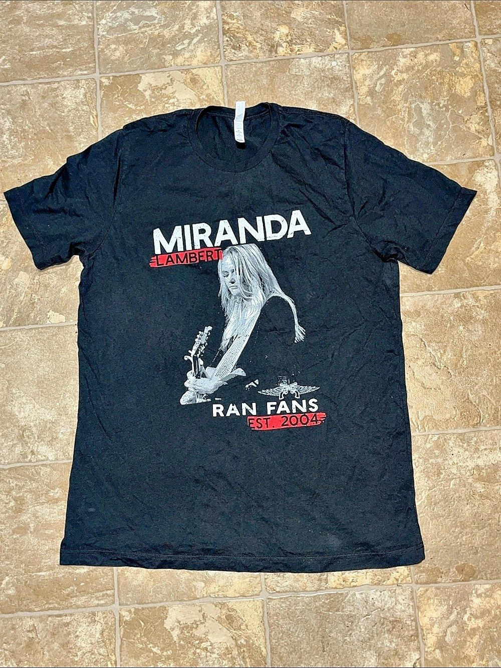 Canvas Miranda Lambert Ran Fans Graphic Tee in Black Size XL